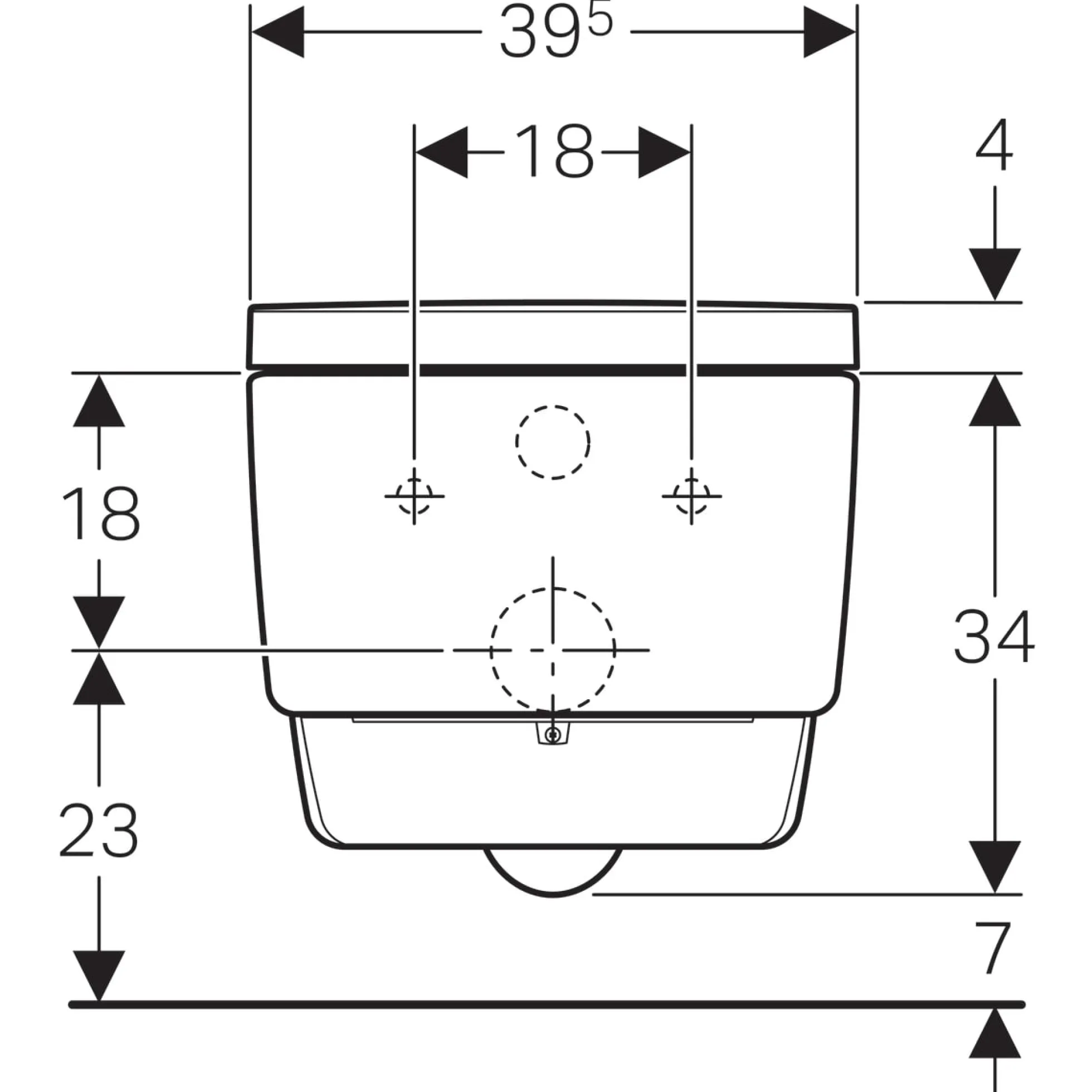 Aquaclean Mera Comfort komplet Douche toilet, hvid - Geberit