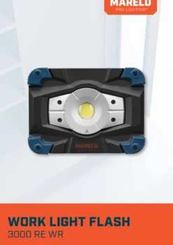 Arbejdslampe Flash 3000 WR RE, 3000 lumen, genopladelig - Mareld (restsalg)