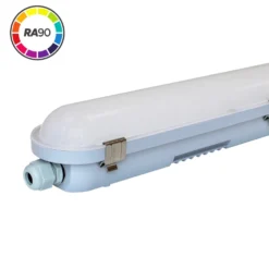 Armatur, 150 cm, 60W, 4000K, 7800 lumen, gennemfortrådet, HiCRI Ra 90, IP65
