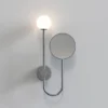 Astro Orb Max, 1x3W G9 LED, IP44, poleret krom med kosmetikspejl
