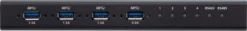 ATEN 4-Port USB Industrial switch, USB 3.1 Gen 1, USB KM switch, sort