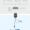 ATEN UE350, aktiv USB 3.0 forlængerkabel, Type A han - Type A hun, 5m