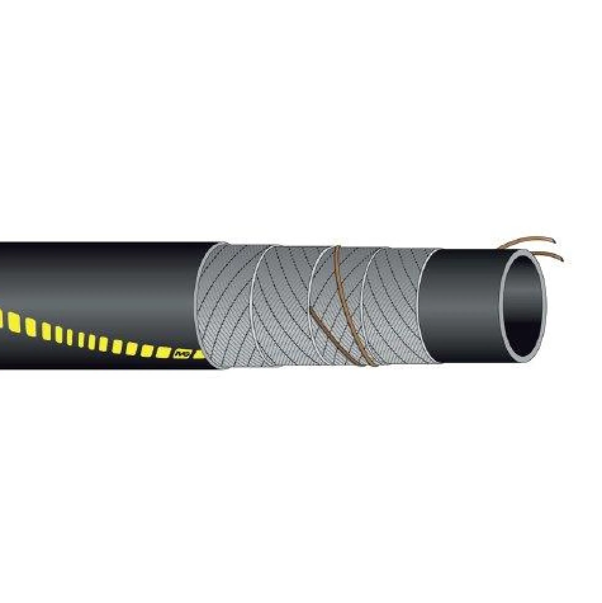 Australia brændstofslange PVC/NBR, Diameter indvendig 76mm, Sort - 40 meter