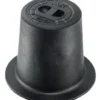AVK gadedæksel med prop til stikledningsventiler, max 250° C, højde 130 mm, polyamid, prop af støbejern