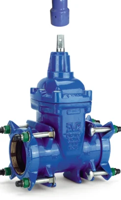 AVK hovedledningsventil, 90 mm, PN16, Supa Plus™, til PE- og PVC-rør