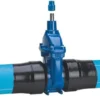 AVK Skydeventil, m/pe-ben, 225 mm, DN 200, PN 10 bar, duktiljern, 1.4404 spind