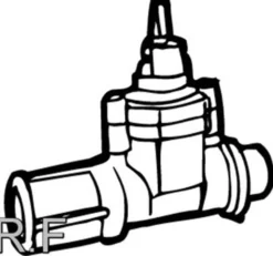 AVK 2.1/2"-2.1/2" stikledningsventil med indstiksmuffe/nippel, PN16