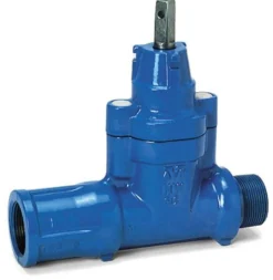 AVK 1.1/4"-1.1/4" stikledningsventil med indstiksmuffe/nippel, PN16