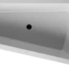 Badekar Paiova, 1700 x 1000 mm, hvid, hjørnemodel højre, med integreret