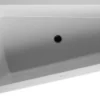 Badekar Paiova, 1700 x 1000 mm, hvid, hjørne venstre, med integreret panel - Duravit