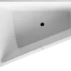 Badekar Paiova, 1700 x 1300 mm, hvid, hjørne, venstre, med integreret