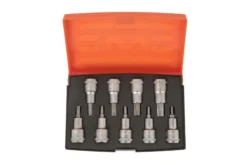 Bahco bitstoppesæt torx, 1/2", 9 dele, T20-T60