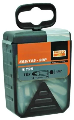 Bahco Bits, Torx 10, 25 mm, 30 stk.