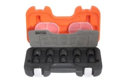 Bahco slagtoppesæt, 1/2", 10-19 mm, 10 styk
