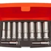 Bahco S0810L Topsæt, 1/4", 4-13 mm, 10 Dele, Lange Toppe