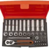 Bahco topnøglesæt SL25L, 1/4", 37 dele