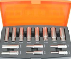 Bahco toppesæt 3/8" lang, 14 dele, 6-19mm