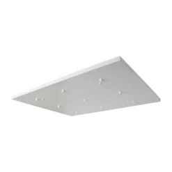 Baldakin til 9 stk. pendelophæng, mat hvid, 800 x 600 x 20 mm