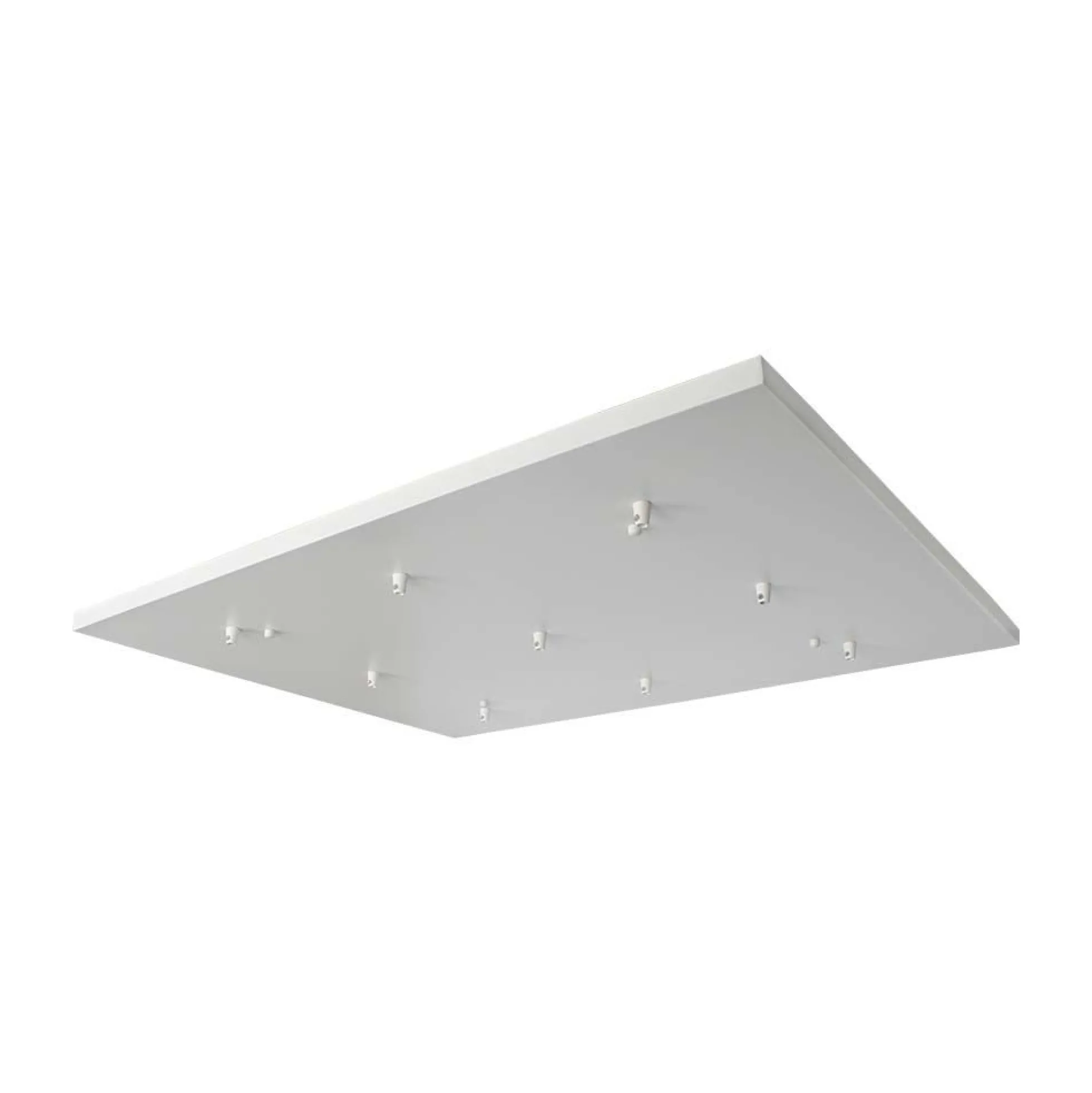 Baldakin til 9 stk. pendelophæng, mat hvid, 800 x 600 x 20 mm