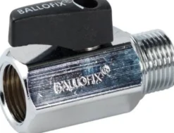 BALLOFIX kuglehane mf/np m. håndtag og kontraventil - 1/2"