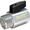 BALLOFIX kuglehane mf/np rødgods med håndtag krom - 1/2"