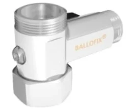 BALLOFIX kuglehane t-stykke mf/np (løs omløber) m. kontraventil og håndtag - 3/4" x 1/2" x 3/4"