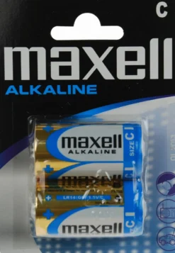 Batteries, C (LR14), Alkaline, 1.5V, 2-pack