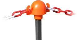 Beskyttelseshætte til brolæggerpløk, NOVAP, 8-20 mm, orange