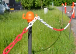 Beskyttelseshætte til brolæggerpløk, NOVAP, 8-20 mm, orange