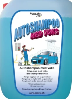 Besma autoshampoo med voks, 5 liter