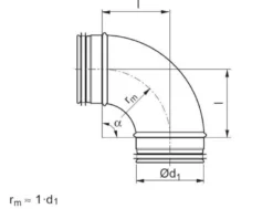 Bøjning Safe BU 90gr 250mm presset, galvaniseret stål