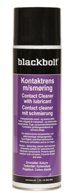 Blackbolt Kontaktrens med Smøring, 500 ml