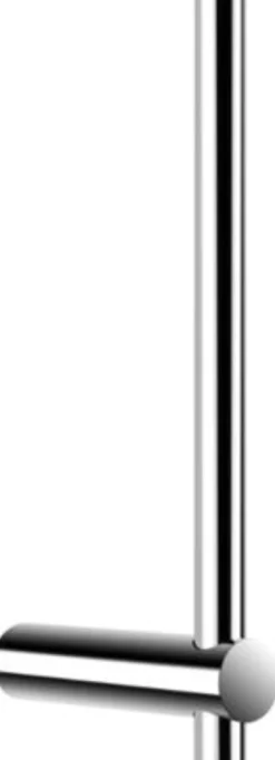 Blank krom reserverulleholder