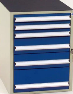 Blika skuffeskab SS-1.6A, RAL 7035/5017