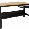 Blika Værkstedsbord VBB-1.15, komplet inkl. hylde og skuffe, RAL 7035/9005