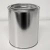 Blikdåse, 108 x 132 mm, blank, 1 liter, inklusiv låg