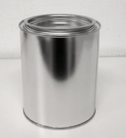 Blikdåse, 108 x 132 mm, blank, 1 liter, inklusiv låg