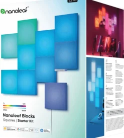 Blocks Big Squares Smart LED-lyspaneler startpakke, 10-pak - Nanoleaf