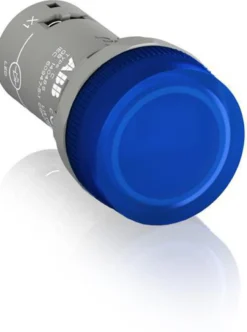 Blå signallampe med integreret LED, 24V AC/DC, Ø 22mm - ABB