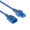 Blåt strømkabel, C14 til C15, 1,8 meter - MicroConnect