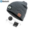 Blue Electric Beanie, LED-lygte, Bluetooth headset, inkl. sikkerhedsvest