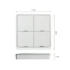 Bluetooth batteritryk med 4 knapper, virker med Tuya/Smart Life, hvid - Spectrum Smart
