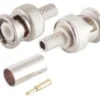 BNC crimp-stik til RG59-kabel, med guldbelagt pin