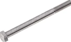 Bolt, M10x80 millimeter, A4-70, DIN 931, udv. 6-kant, gleitmo
