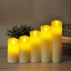 Bordlampe i kertepære design, 53x175mm, kræver AA batteri - V-TAC