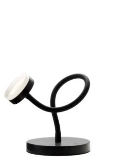 Bordlampe Tulipan, Sort