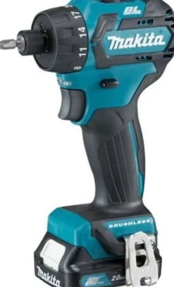 Bore-/skruemaskine, 10,8V, 2x2,0Ah + lader - Makita