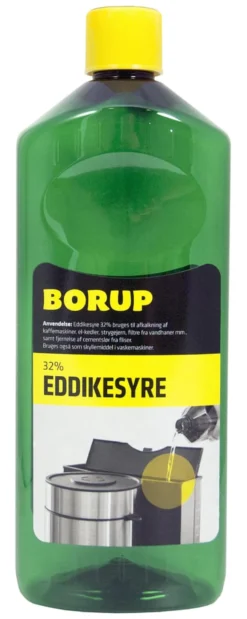 Borup Eddikesyre 32%, flaske a 1 liter