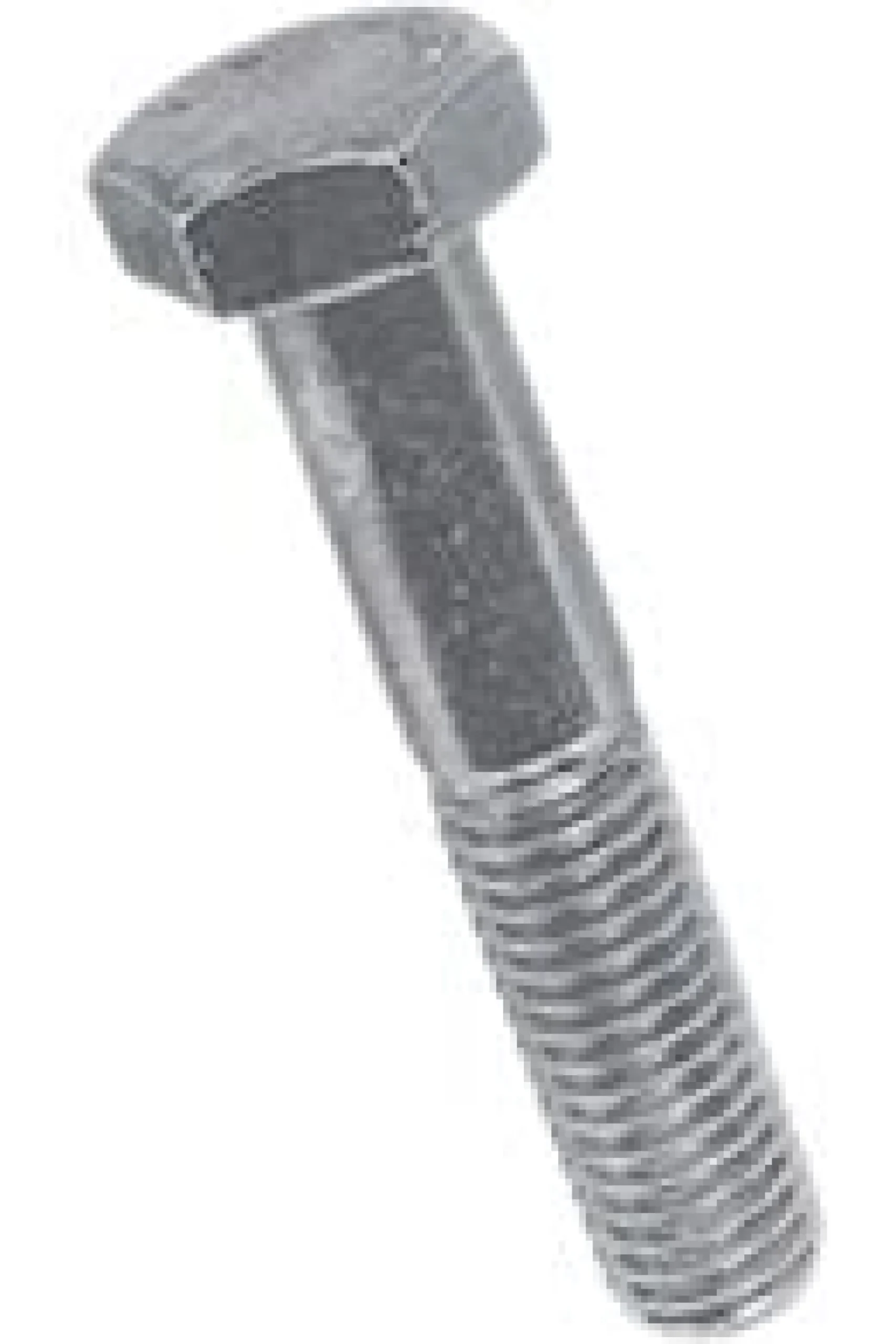 Bossard Bolt M24x90, Varmgalvaniseret DIN 931, 6kt delgevind, Stål 8.8
