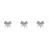 Bowie lyskæde, 10 LED lys, sølv sløjfer, 2,25 meter - Star Trading
